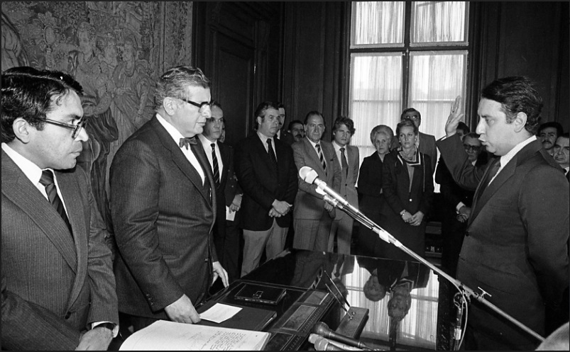 Acto de posesión de Alejandro Montejo Carrasco como Director de Inravisión. 1981 Acto de posesión de Alejandro Montejo Carrasco como Director de Inravisión. 1981