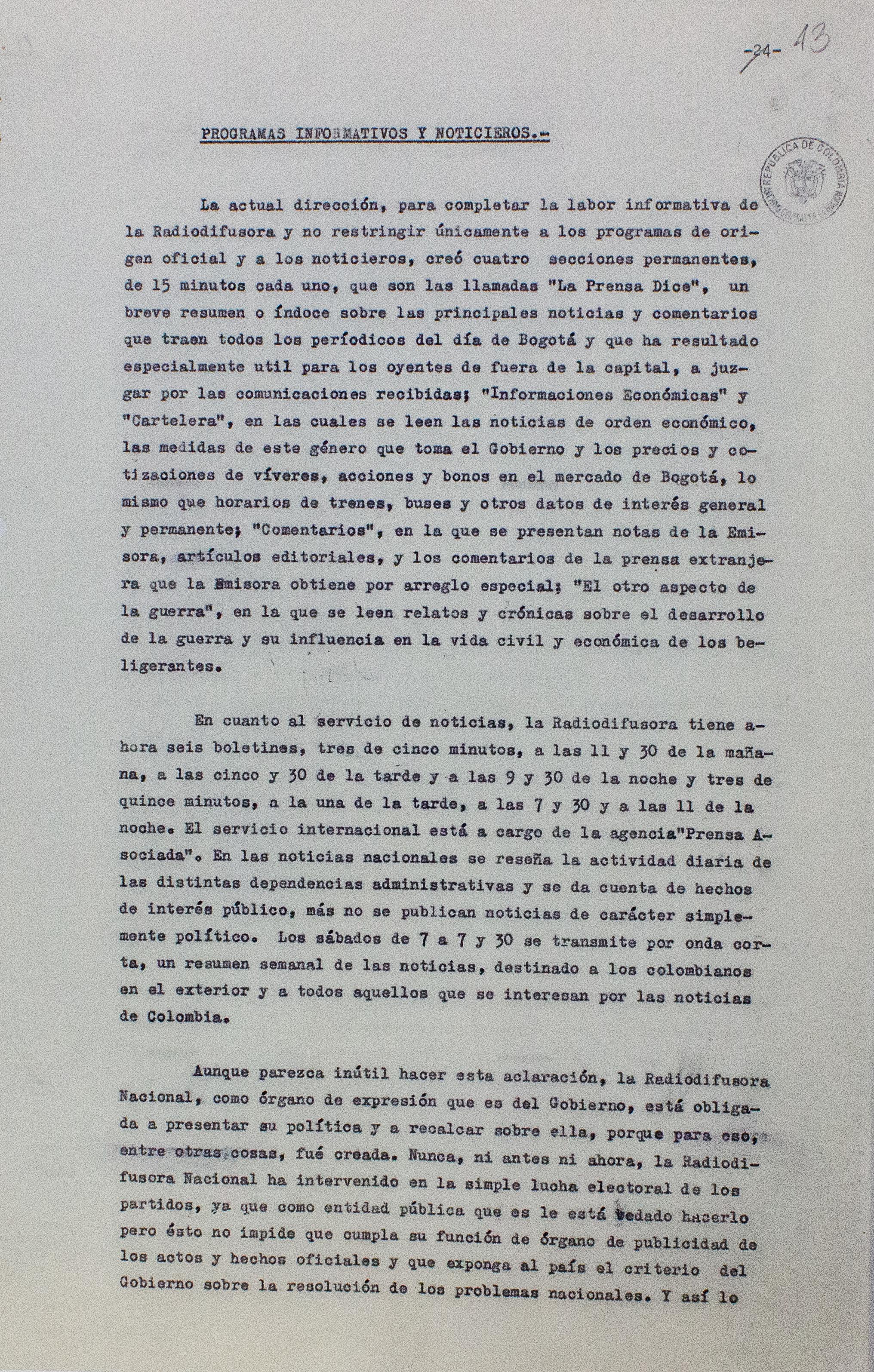 Informe de gestión de la Radio Nacional de Colombia. 1943-1944 (01)