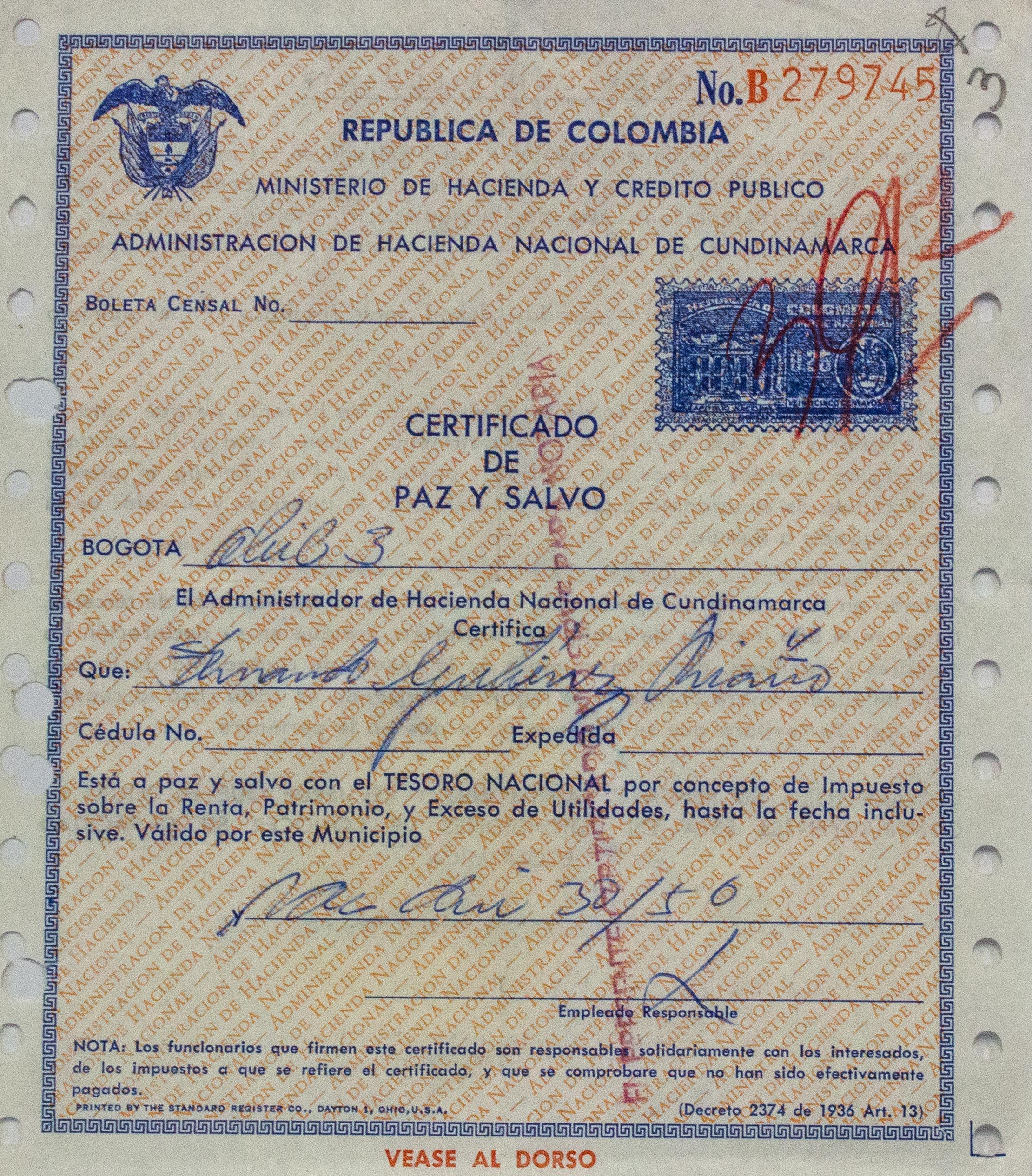 Licencia de locución de primera clase de Fernando Gutiérrez Riaño. Licencia de locución de primera clase de Fernando Gutiérrez Riaño.