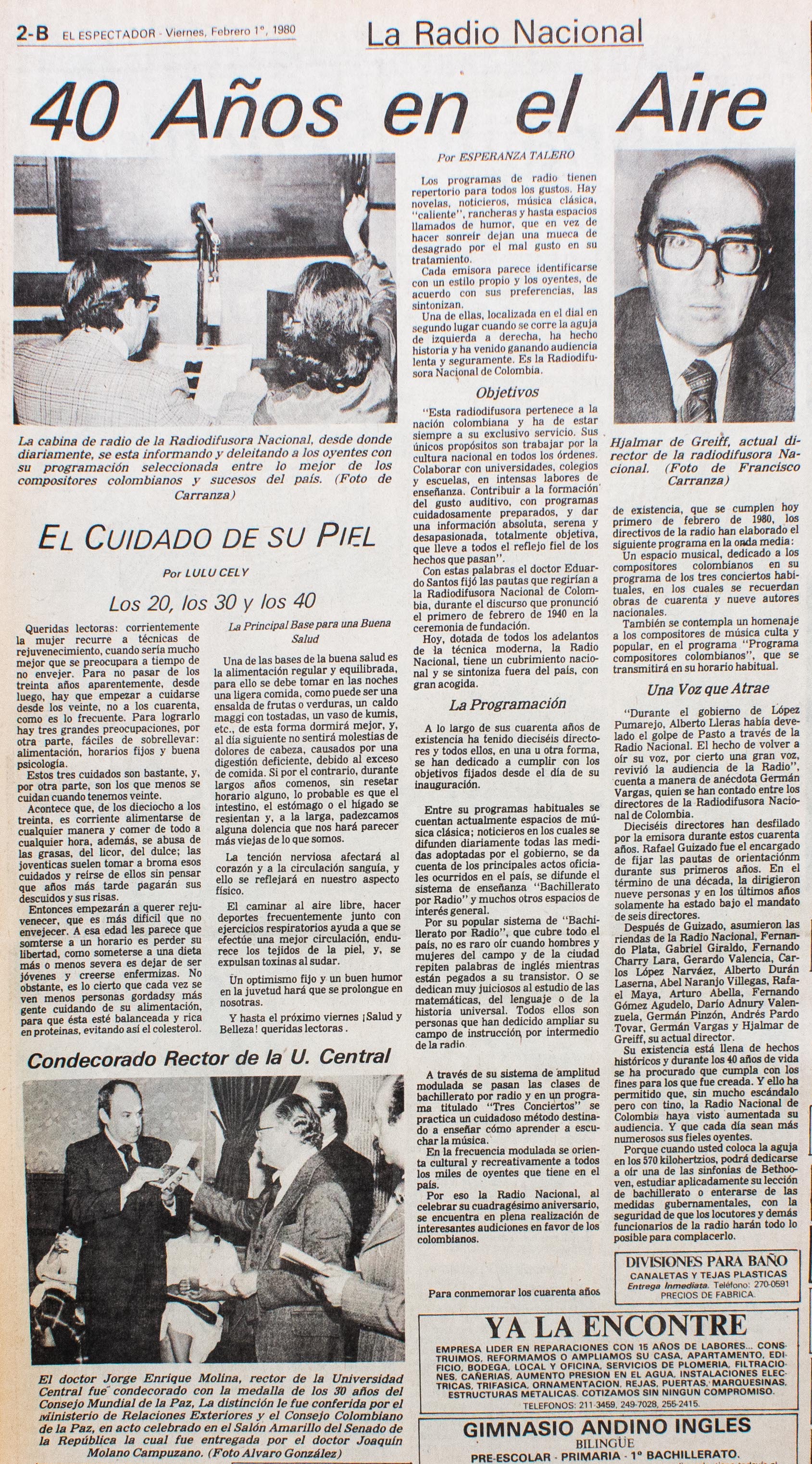 La Radio Nacional 40 años en el Aire Historia Radio Nacional