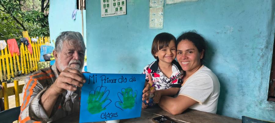 Angie Cuellar, docente itinerante.