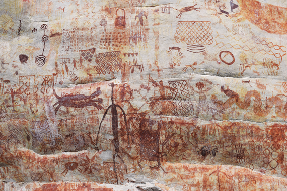 Pinturas rupestres en Guaviare