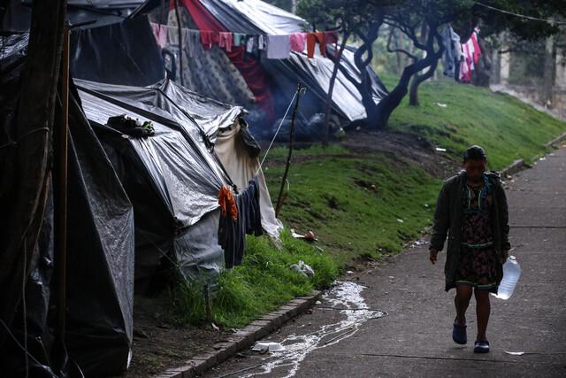 Indígenas asentados en el Parque Nacional de Bogotá 