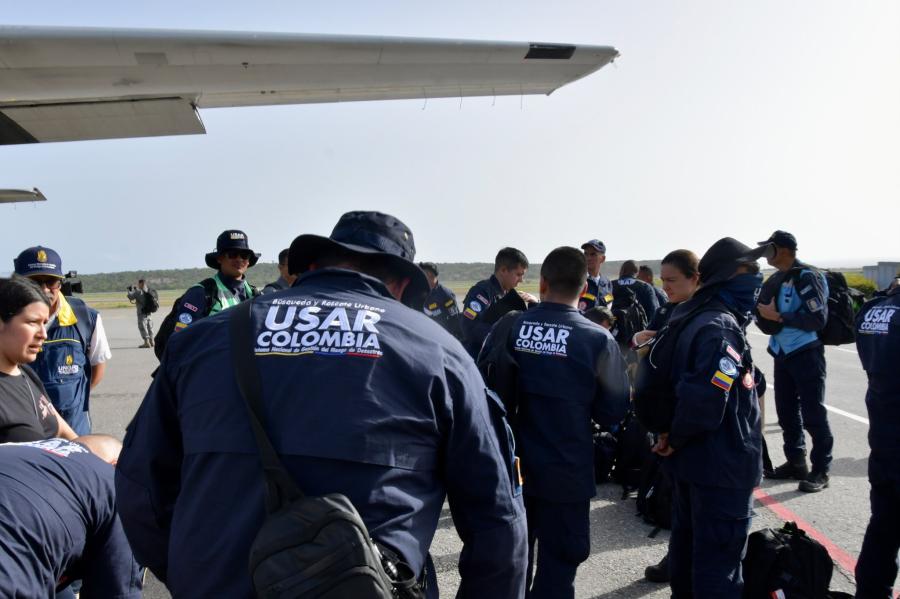 Equipo USAR COL-1 en Venezuela.