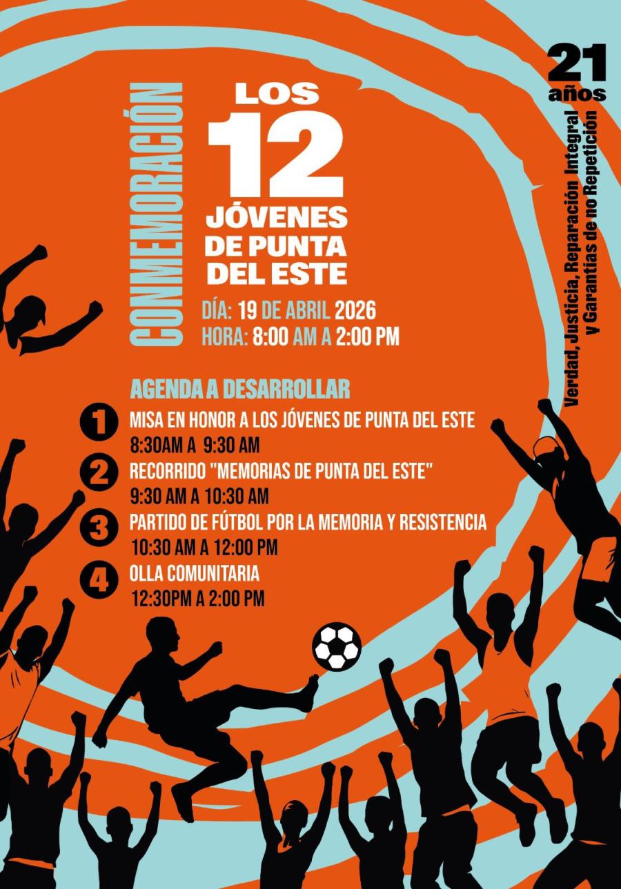 Buenaventura conmemoró 21 años de los 12 jóvenes asesinados en Punta del Este