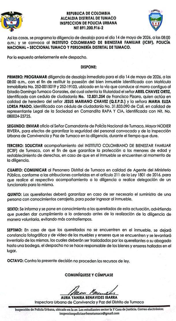 Orden de Desalojo
