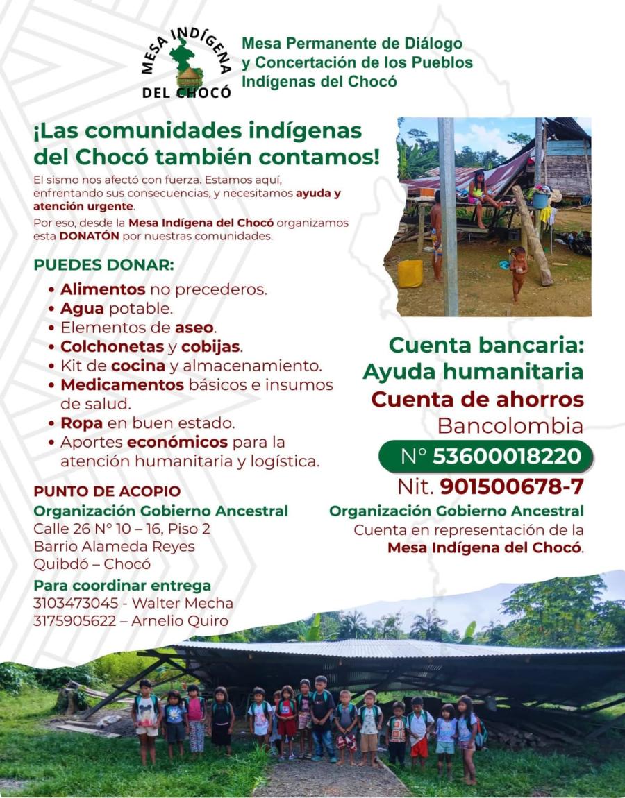 Mesa Permanente de Diálogo y Concertación de los Pueblos Indígenas del Chocó