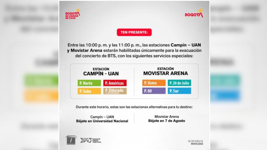 Rutas especiales de TransMilenio