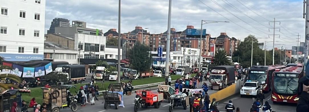 Por qué protestan los recicladores en Bogotá