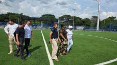 Gobierno Nacional entrega renovada cancha Camilo Torres en Agustín Codazzi