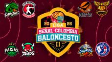 Liga Señal Colombia de Baloncesto 2026 II con ocho equipos participantes.