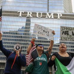 Manifestantes.