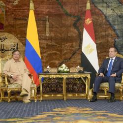 Gustavo Petro anunció apoyo a Egipto para lograr paz en Palestina Gustavo Petro anunció apoyo a Egipto para lograr paz en Palestina