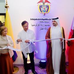 Gustavo Petro inauguró embajada de Colombia en Catar