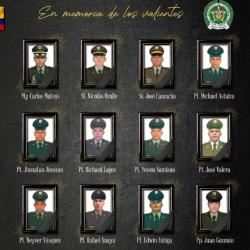 Atentado helicóptero Antioquia: policías muertos y responsables ataque