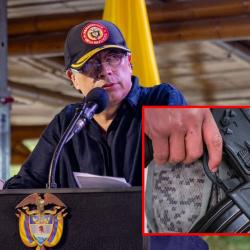Presidente Petro presentó el fusil Jaguar desarrollado por Indumil