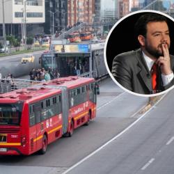 Inseguridad en Bogotá. / Fotos: Transmilenio y AFP.