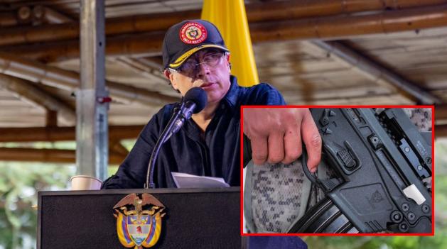Presidente Petro presentó el fusil Jaguar desarrollado por Indumil