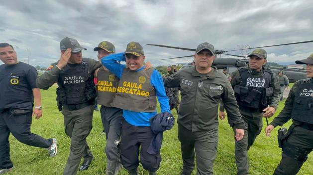 Miguel Ayala fue rescatado por el Gaula tras 14 días de secuestro