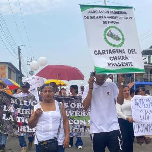 Cartagena del Chairá se moviliza por la vida, la paz y la convivencia