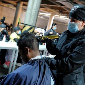 Duchas para habitantes de calle en Bogotá 