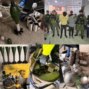 Incautan en Bogotá depósito clandestino dedicado a la fabricación de artefactos explosivos