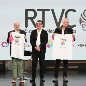  Iván Mejía y Tato Sanin en Radio Nacional de Colombia 