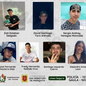 Mariquita: siete ausencias y una búsqueda que las familias se resisten a detener
