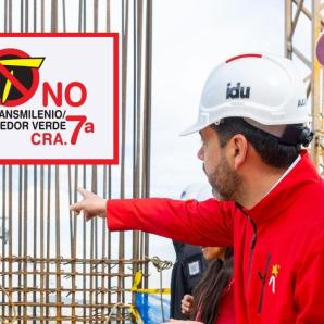 Recuerdan trino de Galán de 2011 en el que se oponía a obras de Transmilenio por la carrera Séptima