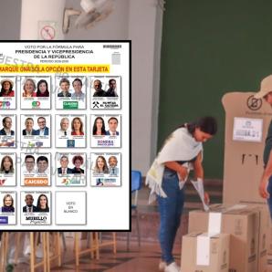 Registraduría presenta el tarjetón para las presidenciales del 31 de mayo
