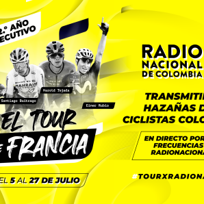 Radio Nacional transmitirá en vivo el Tour de Francia 2025 con ciclistas colombianos