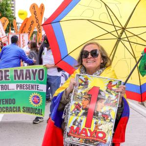 Marchas del día del trabajo. / Foto: Presidencia.
