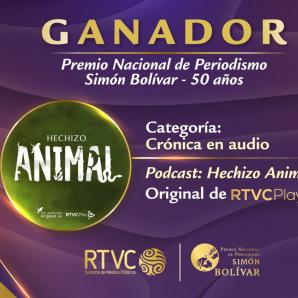 Premio Simón Bolívar: RTVC gana con el pódcast “Hechizo animal”