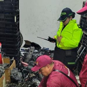 Vehículos robados en Bogotá fueron recuperados gracias a operación San Antonio