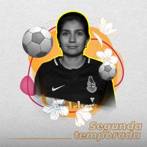 Claudia Cortés, peregrina del fútbol Claudia Cortés, peregrina del fútbol