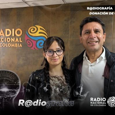 Edna Karina Cortés Polanía y el doctor Jorge Cubillos Gutiérrez,