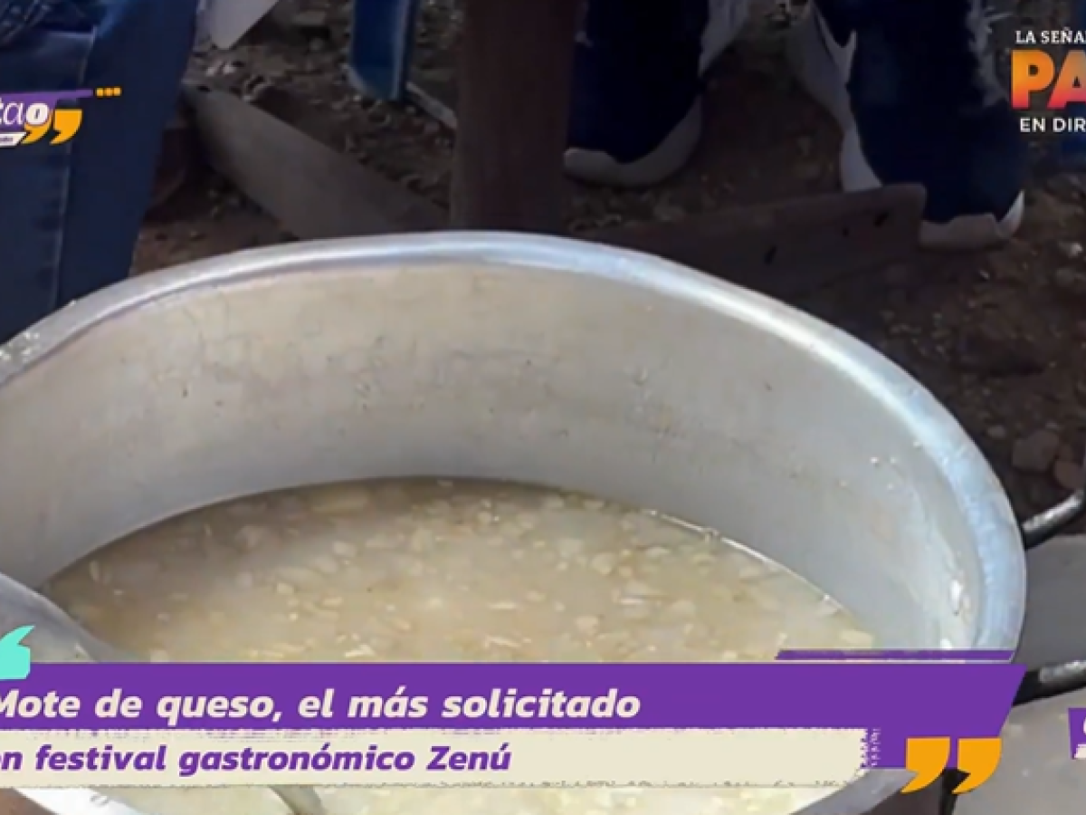 Sopa de mote de queso