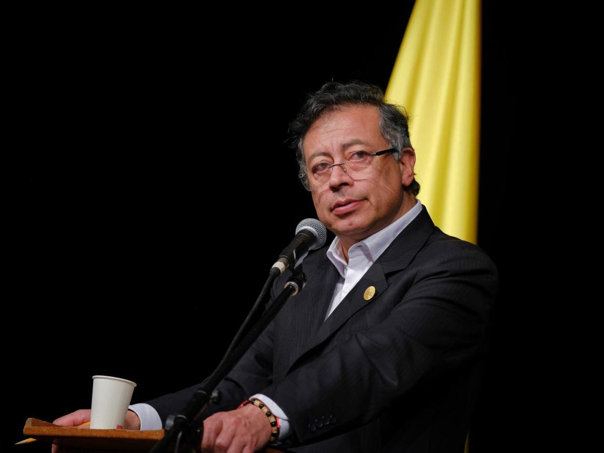 Presidente Petro en su visita en Bruselas