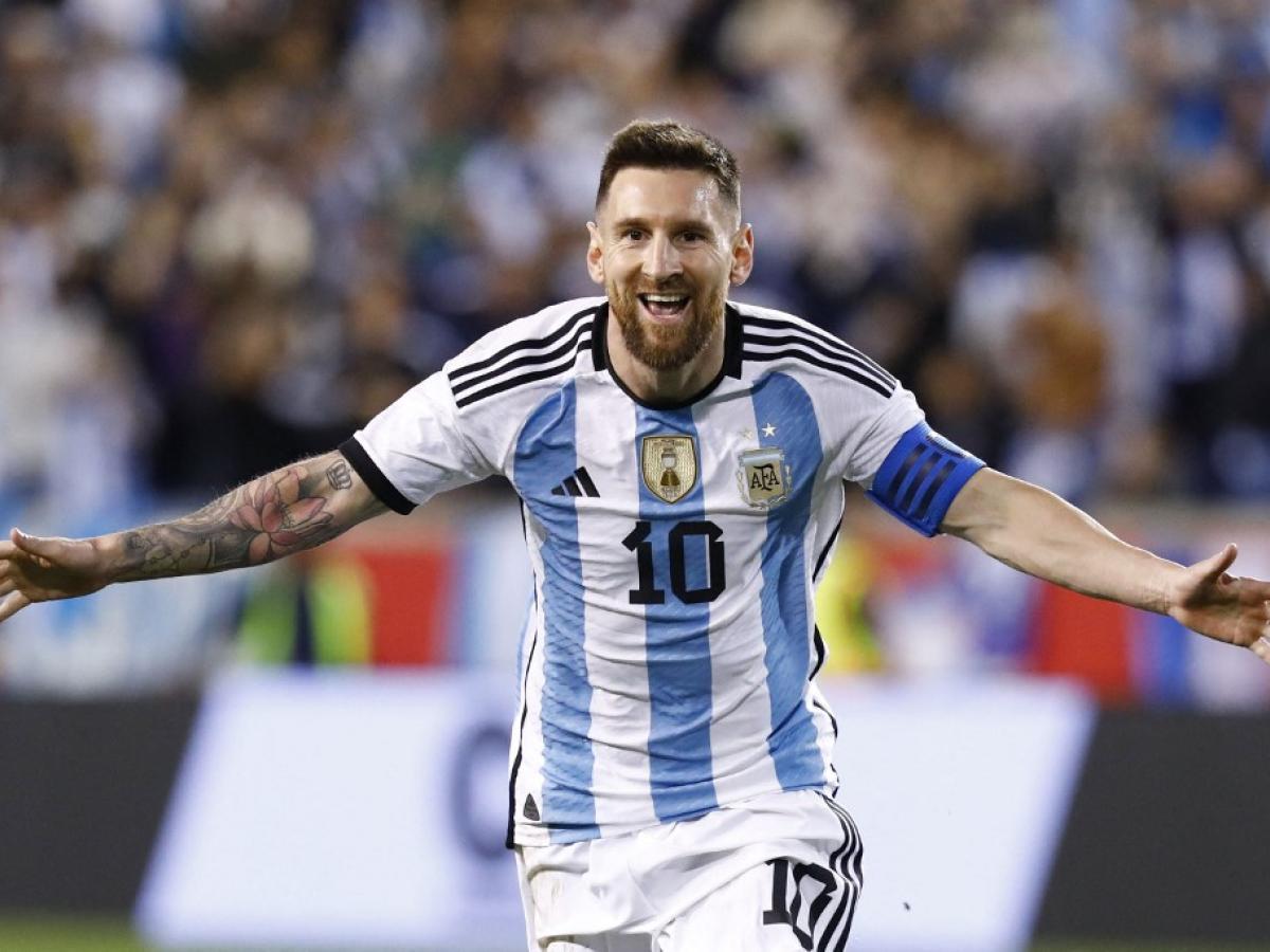 Messi con la selección de argentina