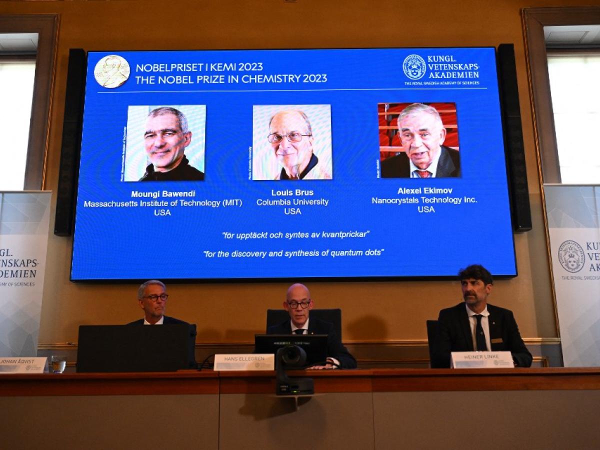 Premio Nobel de Química 2023: para investigadores de nanopartículas