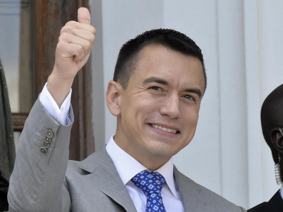 Nuevo presidente de Ecuador, Daniel Noboa, se posiciona hoy