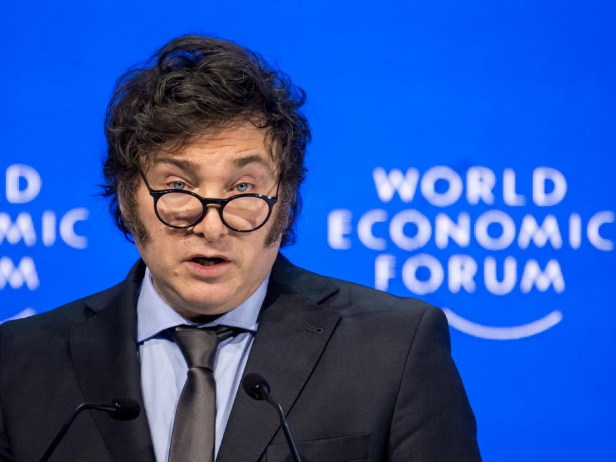 Javier Milei: intervención en el Foro Económico Mundia | Davos, Suiza