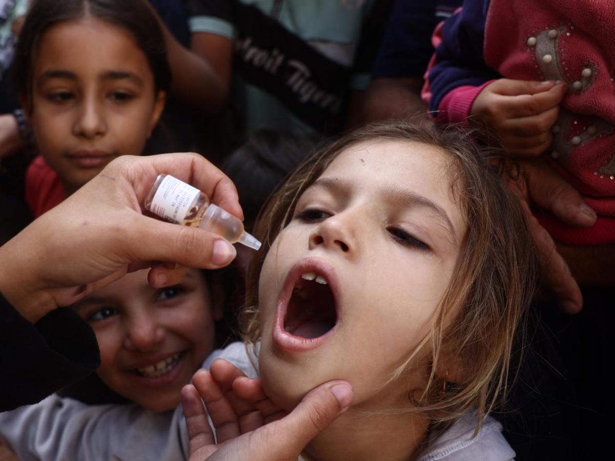 vacunación antipolio en Gaza