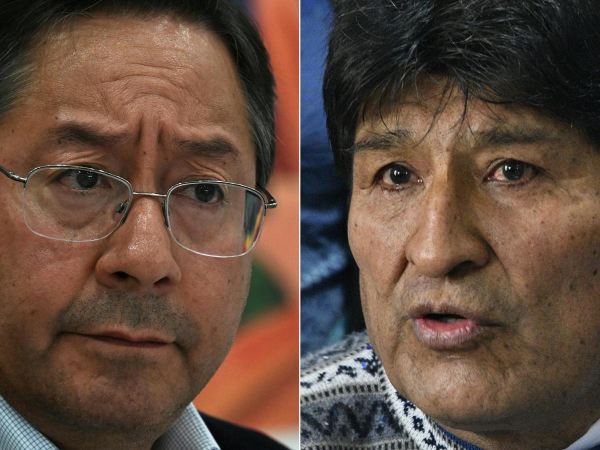 Presidente Luis Arce y expresidente Evo Morales de Bolivia 