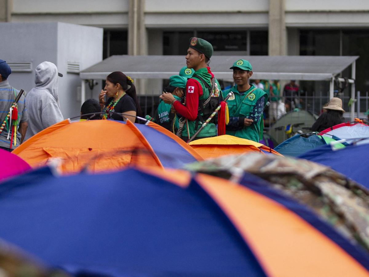 Indígenas Emberá  llegaron a Bogotá, exigen reunirse con el gobierno