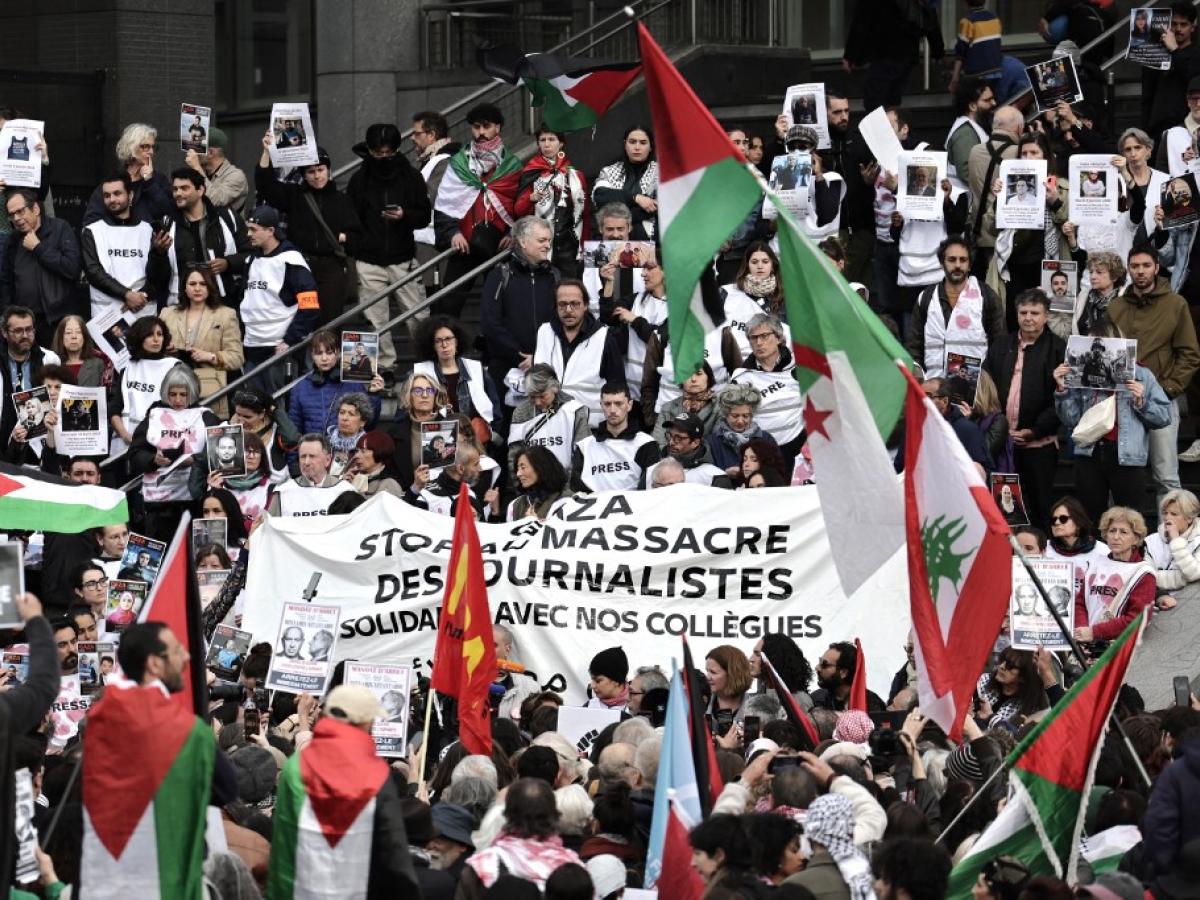 Protestas en París para detener la ofensiva contra Gaza