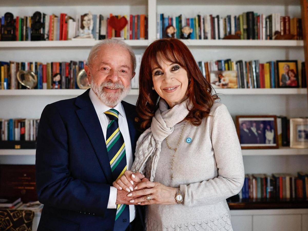 Visita de Lula a Cristina Fernández HOY