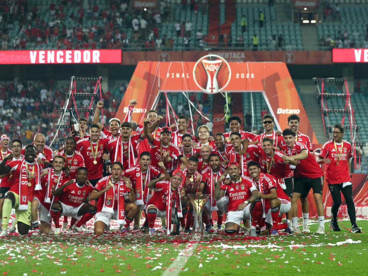 Richard Ríos ganó su primer título con Benfica en Portugal