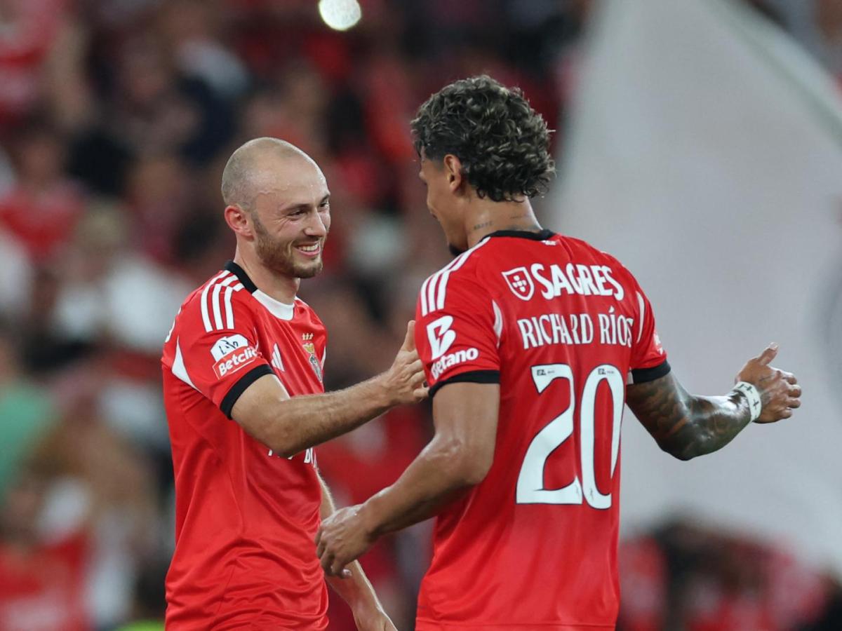 Richard Ríos jugará con Benfica la Uefa Champions League