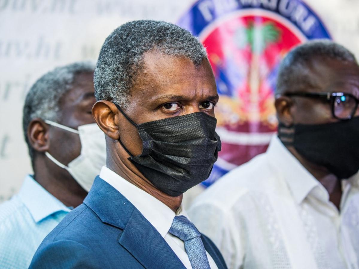 Mathias Pierre, ministro encargado de Asuntos Electorales de Haití